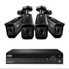 Lorex Nocturnal 3 4K (16 Camera Capable) 4TB NVR System with Smart IP Bullet Security Cameras with 30FPS Recording and Motorized Varifocal Lens - (4 Cam/Black) view 1