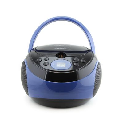 Emerson EPB-3000 Portable CD Player with AM/FM Radio, Programmable Memory, Dual Stereo Speakers, 3.5mm AUX Input, and Two-Way Power for Home or On-The-Go Entertainment  Ideal for Music Lovers