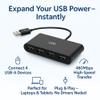 C2G 4-Port USB-A 3.0 Hub - SuperSpeed USB 5Gbps, Black (C2G54462) view 2