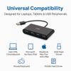 C2G 4-Port USB-A 3.0 Hub - SuperSpeed USB 5Gbps, Black (C2G54462) view 4