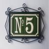 4.3' x 2.2' 11cm x 5.5cm Spanish Olive Classic Hand-Painted Number Tiles & Optional Metal Frames (Olive Number 1) view 3