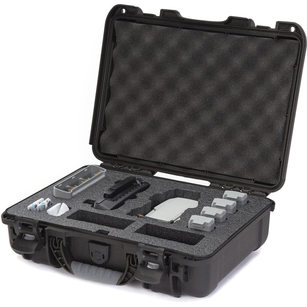 NANUK 910 Waterproof Hard Case with Foam Insert for DJI Mini SE Fly More Kit - Black (910-MAVMSE1)