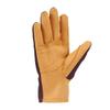 Carhartt Women's Duck Synthentic Leather Open Cuff Glove, Blackberry, Large view 2