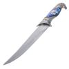 ASR Outdoor 13 inch Decorative American USA Flag Eagle Etched Collectors Hunting Knife, Ornamental Scabbard and Handle view 3