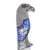 ASR Outdoor 13 inch Decorative American USA Flag Eagle Etched Collectors Hunting Knife, Ornamental Scabbard and Handle view 4