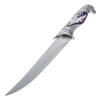 ASR Outdoor 13 inch Decorative Liberty Eagle Etched Collectors Hunting Knife, Ornamental Scabbard and Handle view 3