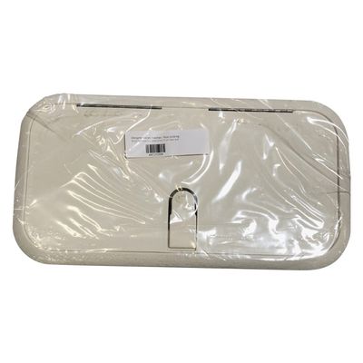 T-H Marine Designer Series Hatch | Non Locking Boat Access Hatch Storage Compartment | 13" x 17", Sand Shell