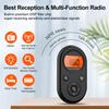 MI01 Rechargeable Mini AM FM Pocket Radio, Digital AM FM Receiver view 2