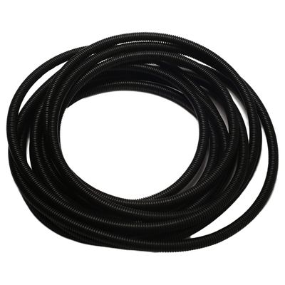 Jutagoss 0.47" ID.x 32.8ft Non-Split Corrugated Wire Loom Tubing, Flexible Polyethylene Wire Protector Tubing Black 1pcs