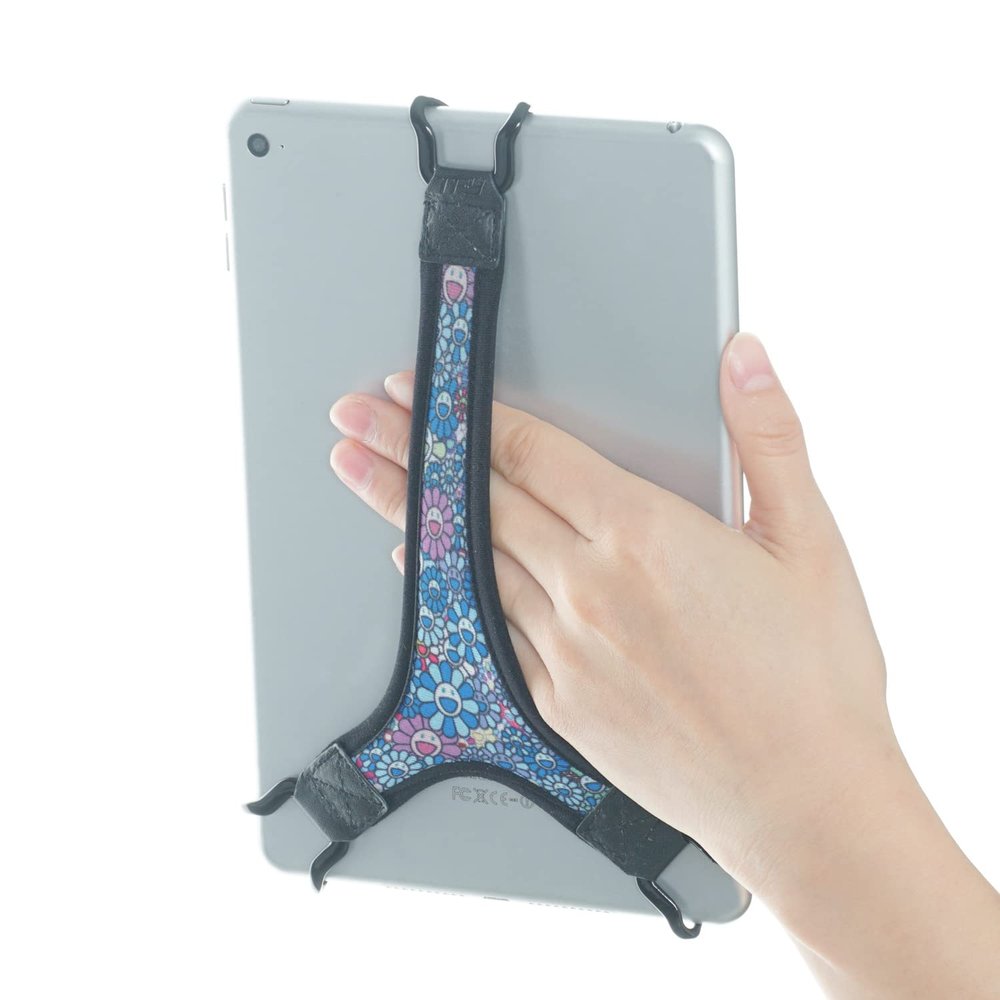 TFY Security Hand Strap Holder Finger Grip for Tablet - Fire 7" / Fire HD 8 / iPad Mini/Galaxy Tab S 8.4 / Galaxy Tab 2/3 / 4 / Galaxy Tab 7.7 (Sun Flower)