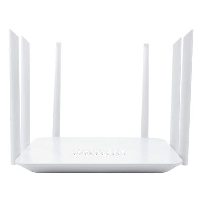 TUOSHI AC1200 Dual Band Unlocked 4G LTE Modem Router with SIM Card Slot, 1200Mbps Mesh WiFi, EC25-AFX Qualcomm Chipset, 5dBi High Gain Antennas, Support T-Mobile AT&T (six Antenna)