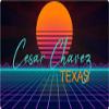 Cesar Chavez Texas 2 X 1.25-Inch Vinyl Decal Stiker Retro Neon Design view 1