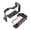 NICEYRIG Cage Kit Rig for Sony A7RV A7V A7IV A7SIII (Alpha 7R V/Alpha 7 V/Alpha 7 IV/Alpha 7S III) with DSLR Camera Top Handle Wooden Handgrip - 503 view 4