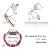 C&L Accessories Bracelet Compatible with Fitbit Versa 3/Fitbit Versa 4/Fitbit Sense 2/Fitbit Sense Bands for Women, Beaded Adjustable Gemstone Replacement Wristband Straps (Natural Light) view 4