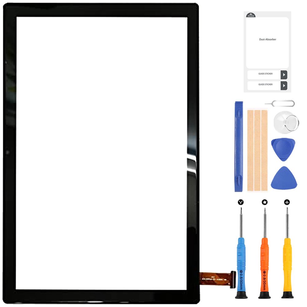 New for Pritom TronPad L10 Touch Screen Digitizer for 10.1" Dragon Touch Notepad 102 Touch Panel Glass Sensor Replacement Repair Parts Kit with Free Tools (Black)