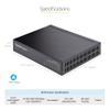 StarTech.com Unmanaged 2.5G Switch - 5 Port Gigabit Switch - 2.5GBASE-T Unmanaged Switch - Network Switch - Desk or Wall Mount - Backwards Compatible with 10/100/1000Mbps Devices - 9K Jumbo (DS52000) view 4