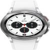 Samsung Galaxy Watch 4 Classic 42mm Smartwatch with ECG Monitor Tracker for Health Fitness Running Sleep Cycles GPS Fall Detection Bluetooth US Version, Silver (Renewed) view 1