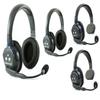 Eartec UL422 Ultralite Full Duplex Wireless Headset Communication for 4 Users - 2 Single Ear and 2 Dual Ear Headsets with SolidSignal Cleaning Wipes Bundle view 2