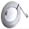 RJ10 RJ9 RJ22 4P4C TELEPHONE HANDSET CABLE - VARIOUS LENGTHS (Crossover cable length - 5m) view 1
