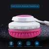 Riwbox 2 Packs WT-7S Kids Headphones Wireless, Foldable Stereo Bluetooth Headset with Mic Compatible with PC/Laptop/Tablet/iPad Pink&White view 4
