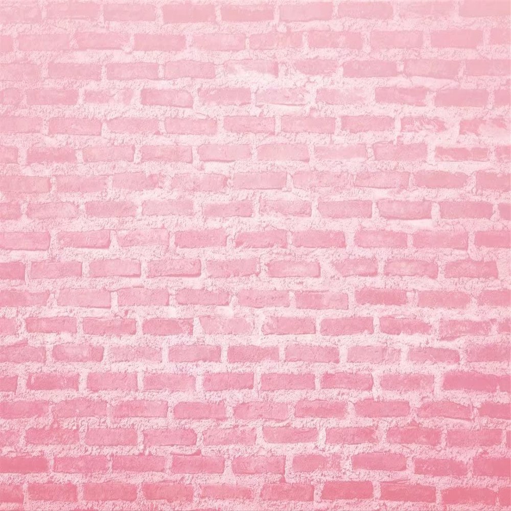 BELECO 8x6ft Fabric Pink Brick Wall Photography Backdrop Brick Background Backdrop for Baby Shower Girls Birthday Party Decor Newborn Baby Photoshoot Children Kids Portrait Background Studio Props