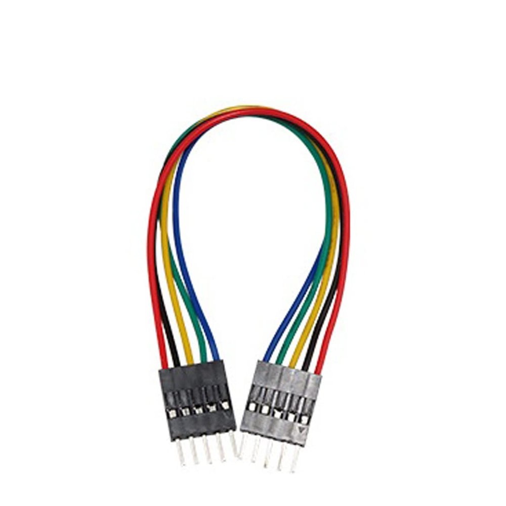 Unifizz PVC Multicolored Dupont Wire Length 200mm 5Pin Male to Male Terminal Wire Jumper Cable, Breadboard Jumper Ribbon Cable Kit, Multicolored 10pcs