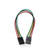 Unifizz PVC Multicolored Dupont Wire Length 1m 4Pin Male to Male Terminal Wire Jumper Cable, Breadboard Jumper Ribbon Cable Kit, Multicolored 10pcs view 1