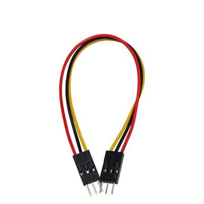 Unifizz PVC Multicolored Dupont Wire Length 200mm 3Pin Male to Male Terminal Wire Jumper Cable, Breadboard Jumper Ribbon Cable Kit, Multicolored 10pcs