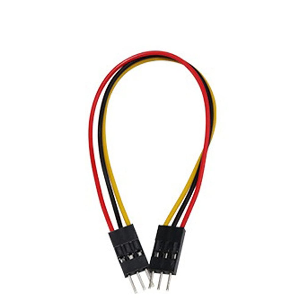 Unifizz PVC Multicolored Dupont Wire Length 200mm 3Pin Male to Male Terminal Wire Jumper Cable, Breadboard Jumper Ribbon Cable Kit, Multicolored 10pcs