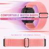Huamanlou 3 Pack Elastic Nylon Watch Bands Compatible with Fitbit Versa 4/Versa 3/Sense 2/Sense, Soft Adjustable Breathable Fabric Stretchy Replacement Wristbands for Women and Men view 4