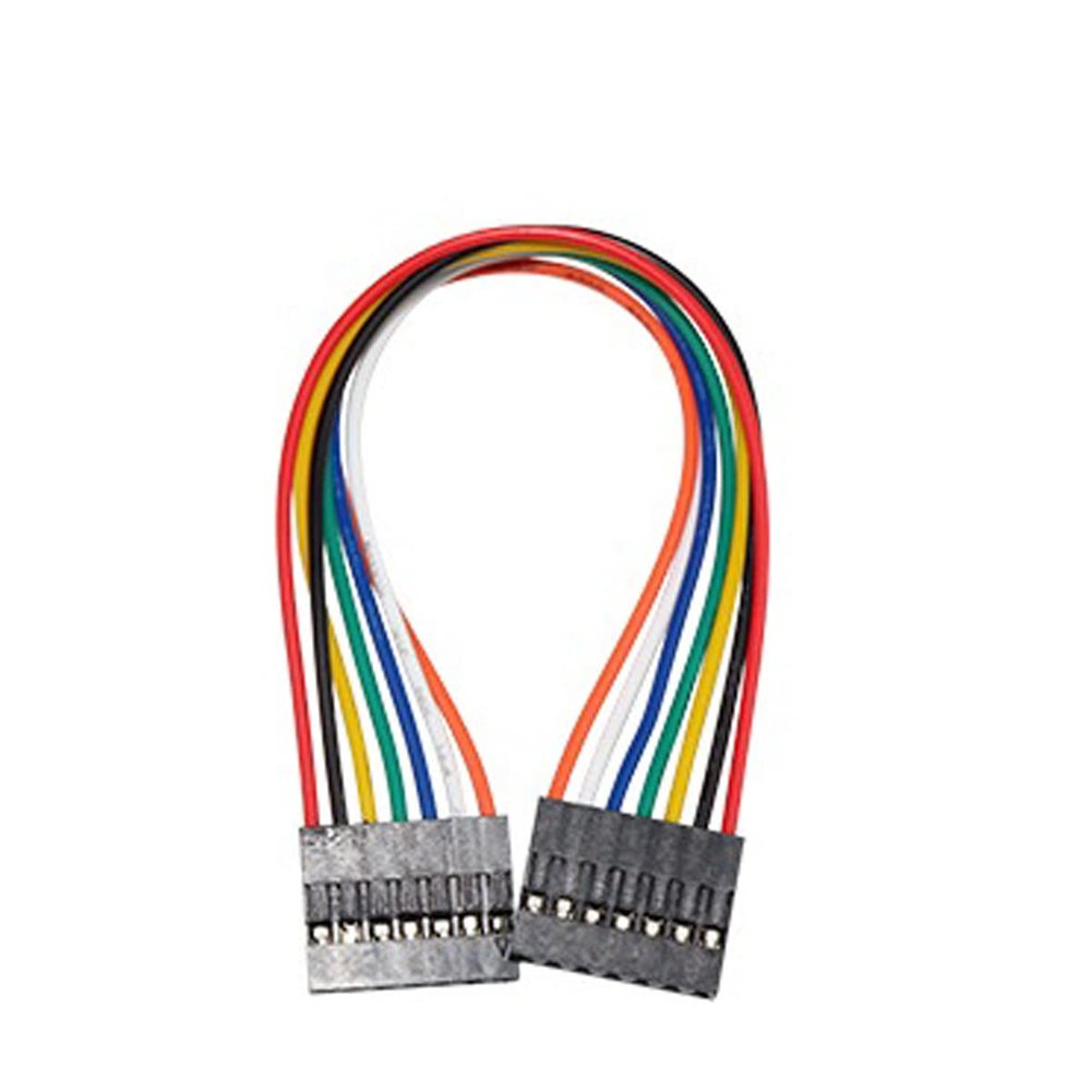 Unifizz PVC Multicolored Dupont Wire Length 200mm 7Pin Female to Female Terminal Wire Jumper Cable, Breadboard Jumper Ribbon Cable Kit, Multicolored 10pcs