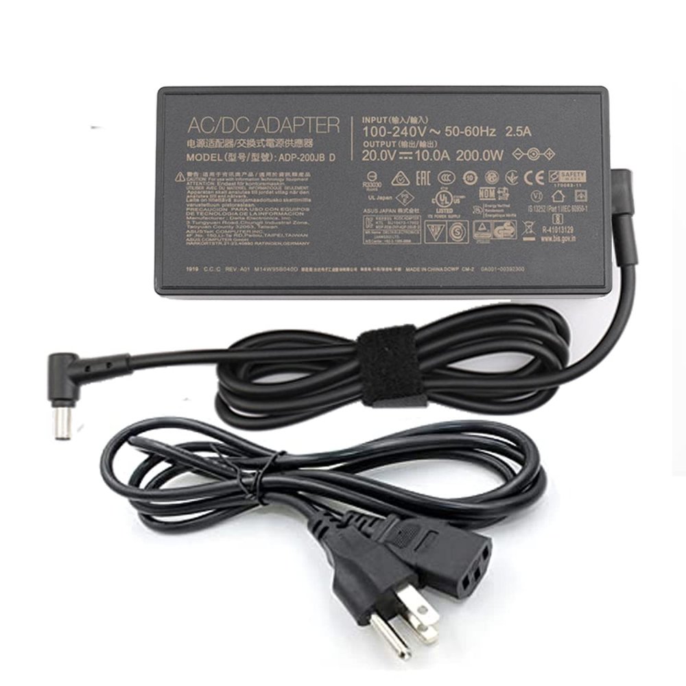 20V 10A 200W AC Adapter Charger ADP-200JB D Compatible with ASUS ROG Zephyrus G15 GA503 GA503QM GA503QS GA503QR Gaming Laptop 6.0 * 3.7