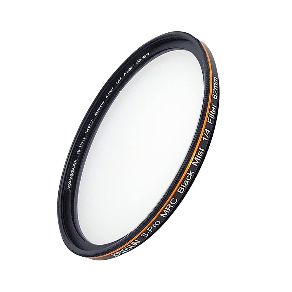JONGSUN S-Pro MRC Black Mist 1/4 Filter 62mm, Black Soft Pastel Dream Movie Special Effects Filter for Camera Lens, Multi-Layer Coated (62mm)