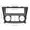 Fydun 1DIN Car Stereo Audio Fascia Dash Stereo Bezel ABS Wearproof Navigation Trim Replacement for Almera Sentra 20002006 view 3