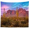 BELECO 9x6ft Fabric Arizona Desert Backdrop for Photography Western Party Decor Blue Sky Sand Dunes Prickly Cactus Saguaro Wilderness Mountain Background Cowboys Children Adult Portrait Photo Shoot view 3