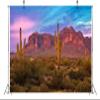 BELECO 9x6ft Fabric Arizona Desert Backdrop for Photography Western Party Decor Blue Sky Sand Dunes Prickly Cactus Saguaro Wilderness Mountain Background Cowboys Children Adult Portrait Photo Shoot view 4