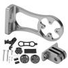 OUKENS Bike Computer Extended, Bike Computer Mount Mount Out Front Bicycle GPS Combo Holder for Outdoor Riding Sports Action Camera(Titanium Color) view 3