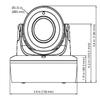 American Dynamics IPS05-D12-OI03 Pro Gen3 5MP IR Outdoor Network Camera with 2.7 to 13.5mm varifocal Lens view 2