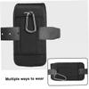 Cell Phone Holster Protable Phone Pouch with D Buckle Outdoor EDC Nylon Carrying Case Sports Waist Pack view 3
