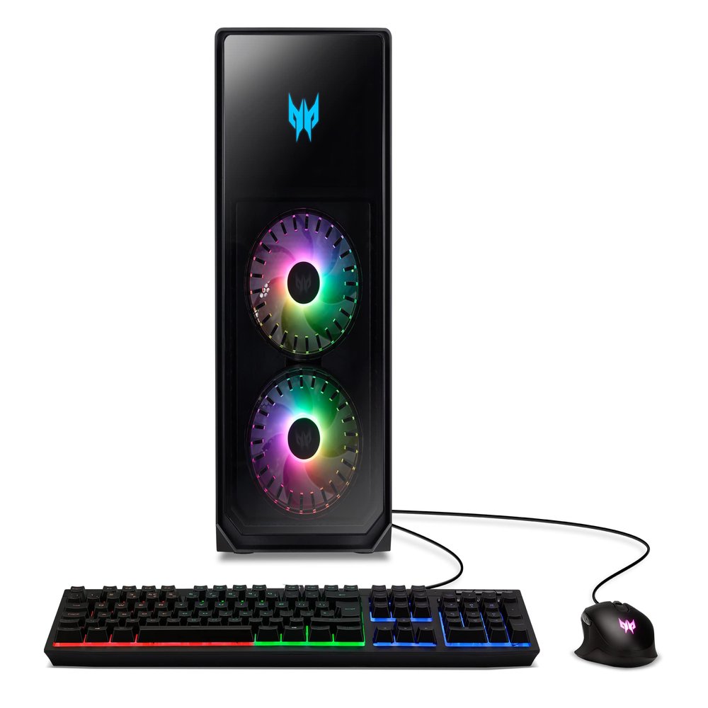 Acer Predator Orion 5000 PO5-640-UR11 Gaming Desktop | 12th Gen Intel Core i7-12700F 12-Core | NVIDIA GeForce RTX 3080 | 16GB DDR5 | 1TB PCIe Gen4 SSD | 2TB HDD | Intel Wi-Fi 6E | RGB Keyboard & Mouse