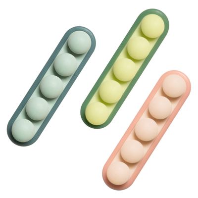 Cord Organizer for Desk YACSEJAO 3 Pack Desktop Cartoon Silicone 4 Slots Desktop Cord Wire Clips Keeper for Organizing Cable Wires-Home, Office, Car, Desk Nightstand