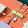 Cord Organizer for Desk YACSEJAO 3 Pack Desktop Cartoon Silicone 4 Slots Desktop Cord Wire Clips Keeper for Organizing Cable Wires-Home, Office, Car, Desk Nightstand view 2