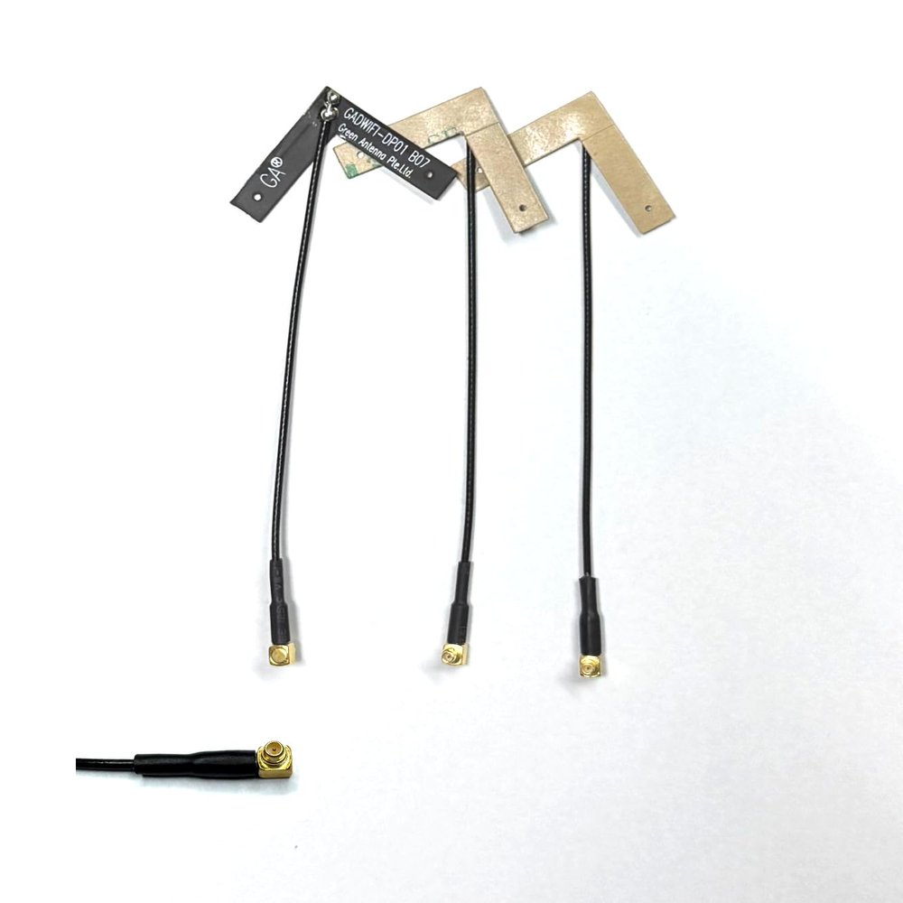 Dual Band WiFi Antenna 2.4GHz and 5GHz FPC Antenna with Adhesive Optional Cable Length and Connector Type (MMCX, 11CM)