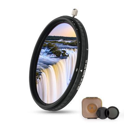 JJC 2-in-1 77mm Variable ND Filter & CPL Polarizer Filter, 5 Hard Stops ND2-ND32 Adjustable Neutral Density Filter, Including Moistureproof Storage Case and Lens Cap