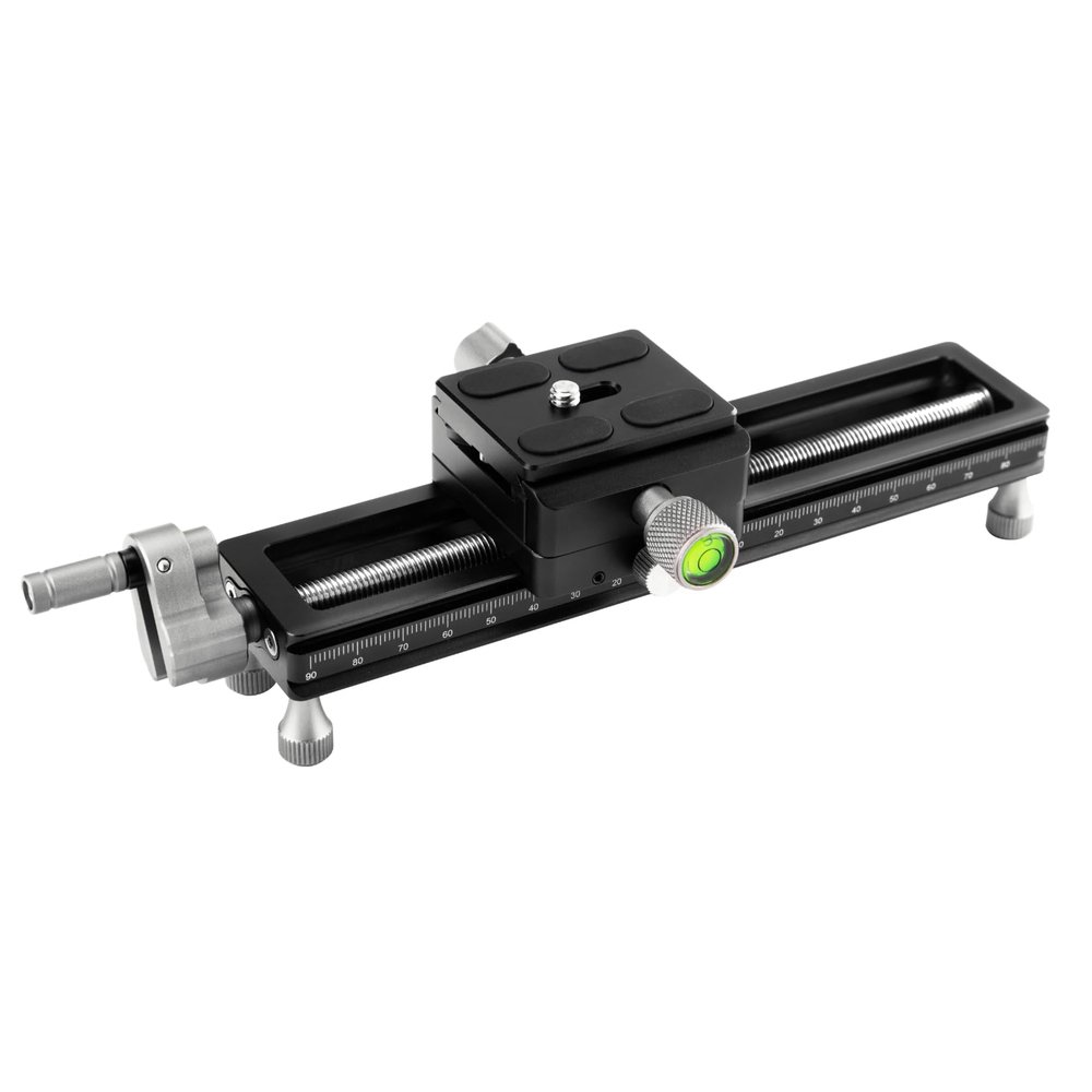 Fotopro Macro Focusing Rail Rack Slider for Close-up Shooting Macro Photography with Quick Release Plate 7.4 Inch Aluminum Alloy Universal Camera Slider for DSLR Camera Camcorder Film Photography