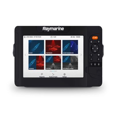 Raymarine Element 9 HV - 9" Chart Plotter with Chirp Sonar, HyperVision, Wi-Fi & GPS, Lighthouse North America Chart, No Transducer, Black (E70534-00-102)