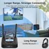 1Mii B06TX+ Long Range Bluetooth 5.3 Transmitter for TV/PC/Projector to 2 Wireless Headphones/Speakers, Bluetooth Adapter for TV w/Screen Display, Plug n Play, aptX Low Latency & Adaptive & HD Audio view 3