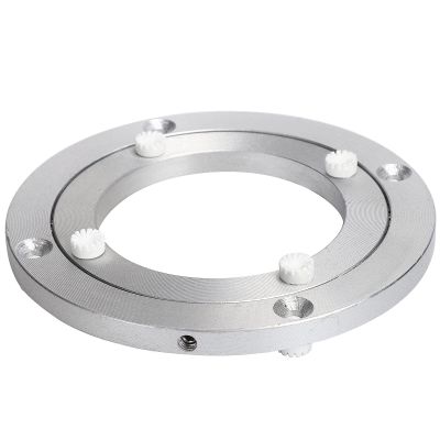 Yuecoom Turntable Plate, Silent Turntable Improved Mute Aluminum Alloy Rotating Hardware Turntable Stable and PreventSlip for DiningTable(5.5 inches)