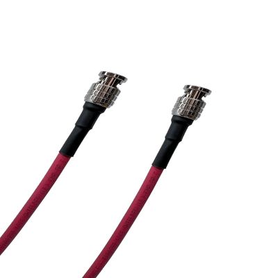 Custom Cable Connection 12 Foot - 12G Rated RG6 Belden 4694R 18AWG 4K UHD SDI BNC Cable 113649-12RD
