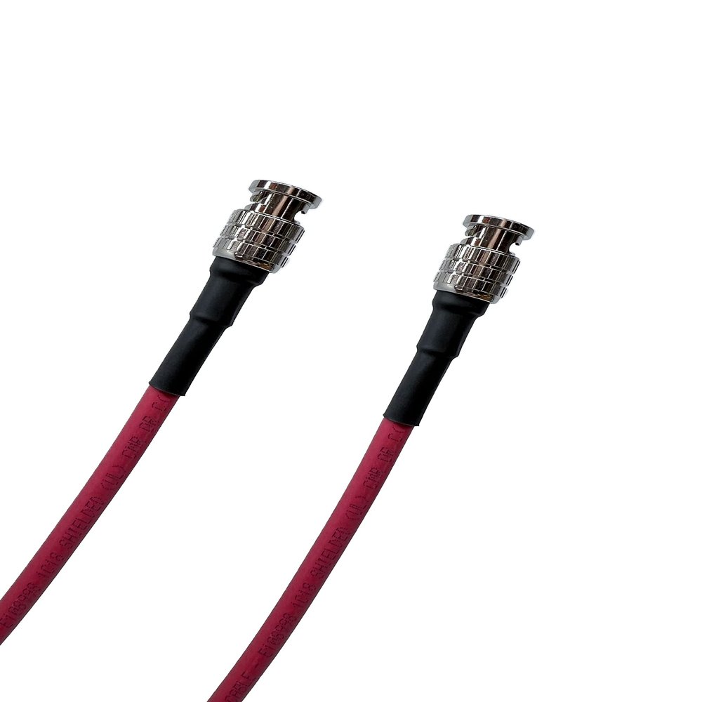 Custom Cable Connection 12 Foot - 12G Rated RG6 Belden 4694R 18AWG 4K UHD SDI BNC Cable 113649-12RD